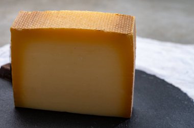 Pişirme, kiş, fondü ve sandviçlerde kullanılan orta sertlikte İsviçre peyniri.