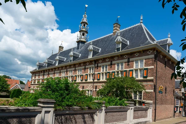 Juli 2020 Buren Gelderland Niederlande Alte Holländische Häuser Einer Kleinen — Stockfoto