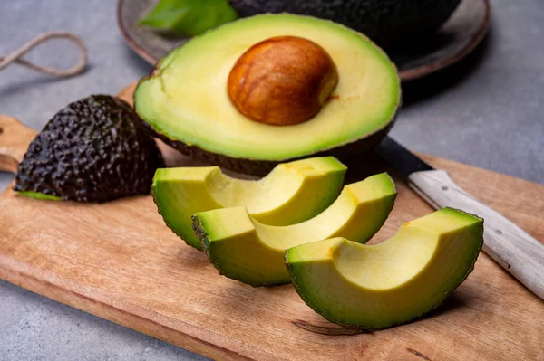 Gesundes Essen Frische Reife Haß Avocadofrüchte Aus Peru — Stockfoto