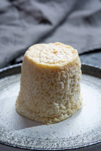 Peynir Koleksiyonu Fransız Yumuşak Poitou Peyniri Chabichou Fransa Nın Nouvelle — Stok fotoğraf