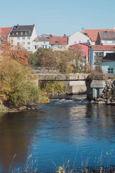 Wunderschöne Landschaft Der Kleinen Stadt Cham Bayern Deutschland — Stockfoto