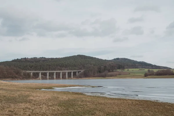 Bro Över Floden Den Lilla Staden Rotz Bayern — Stockfoto