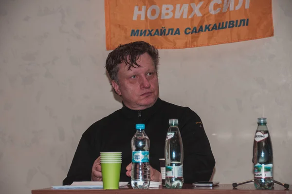 Киев Украина Февраля 2019 Года Встреча Давидом Сакварелидзе — стоковое фото