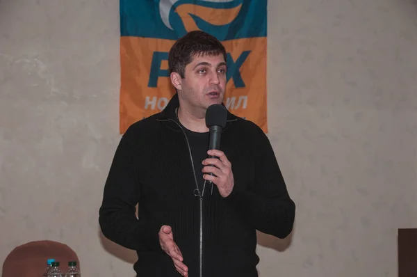 Киев Украина Февраля 2019 Года Встреча Давидом Сакварелидзе — стоковое фото