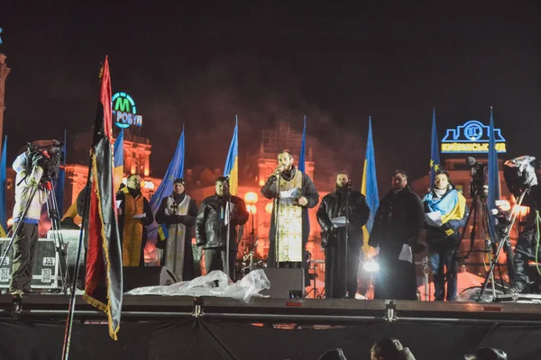 乌克兰 2013年12月3日 专门讨论乌克兰拒绝加入欧洲联盟问题的会议 — 图库照片