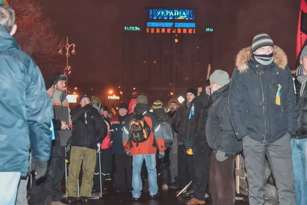 Ucrania Kiev Diciembre 2013 Euromaidan Automaidan — Foto de Stock