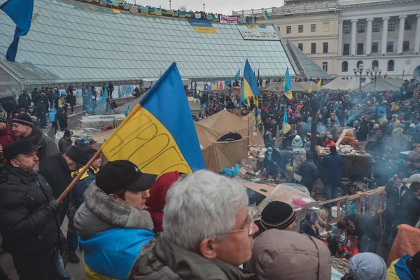 Ukraina Kiev December 2013 Euromajdan Automaidan Revolution Ukraina Kiev — Stockfoto