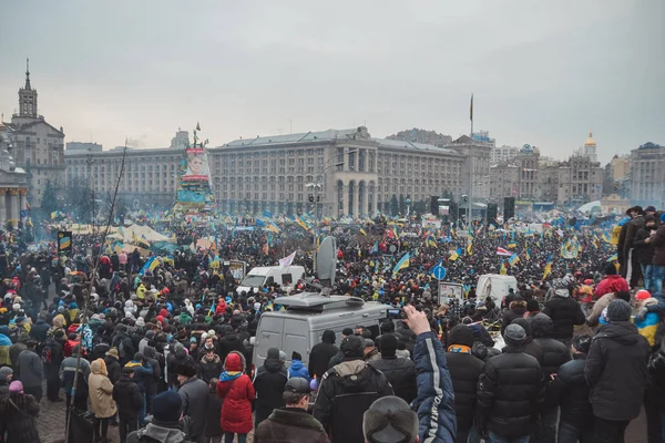 Euromaidan Automaidan ウクライナ キエフのウクライナ キエフ 2013 — ストック写真