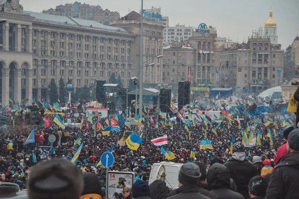 Ukraina Kiev December 2013 Euromajdan Automaidan Revolution Ukraina Kiev — Stockfoto