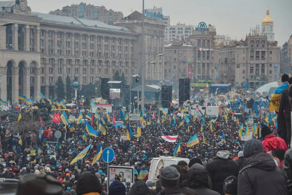 Euromaidan Automaidan ウクライナ キエフのウクライナ キエフ 2013 — ストック写真