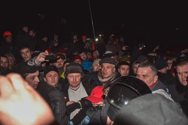 Ukrayna Kiev Januari 2014 Utanç Verici Berkut Koridorda Kiev Dmitriy — Stok fotoğraf