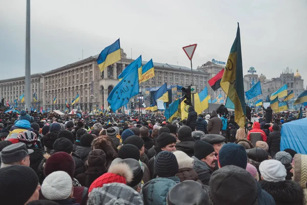 Ukraina Kiev Januari 2014 Clash Protesterna Mot President Yanukovych Kiev — Stockfoto