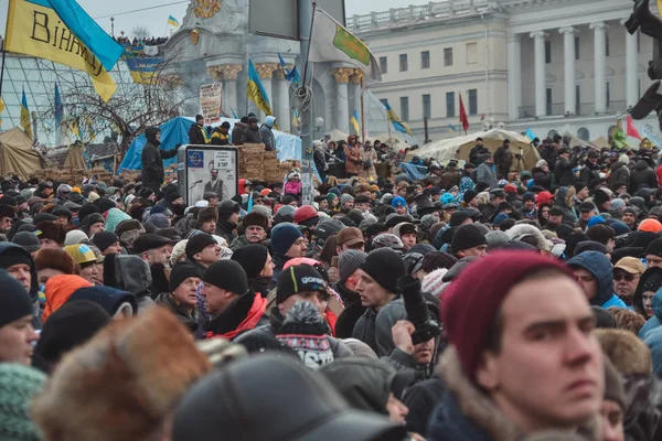 Ukrajna Kiev Január 2014 Összecsapása Során Tiltakozások Ellen Elnök Yanukovych — Stock Fotó