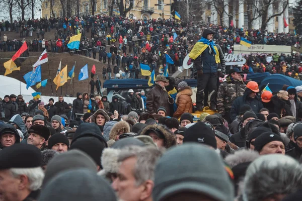 우크라이나 키예프 2014 Grushevskogo에 키예프에서 대통령 Yanukovych — 스톡 사진