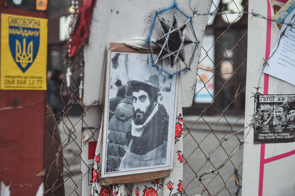 Ukraine, Kiev, February 16, 2014: Life in tents on Euromaidan, Kiev, Ukraine