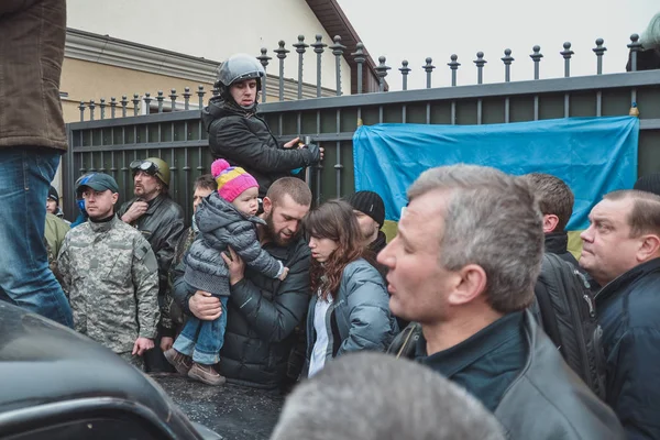 Ukraine Kiev Februar 2014 Beslaglæggelsen Præsidentens Residens Viktor Janukovich Mezhgorye - Stock-foto