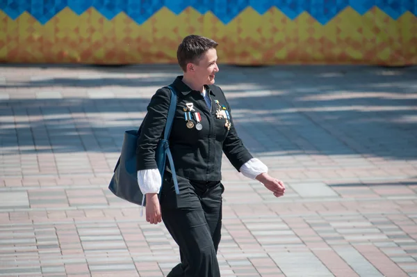 Киев, Украина 20 мая 2019 года. Надежда Савченко, депутат от партии "Вер" — стоковое фото