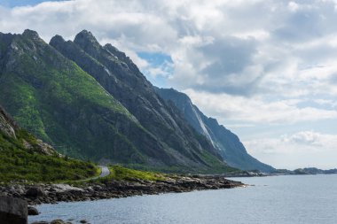 Norveç, Lofoten Adaları 'nın manzarası