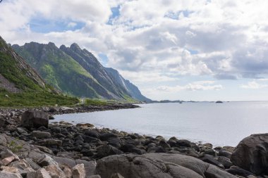 Norveç'in güzel dağ manzarası