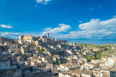 Sassi di Matera, Basilicata, Güney İtalya güzel antik taş şehir