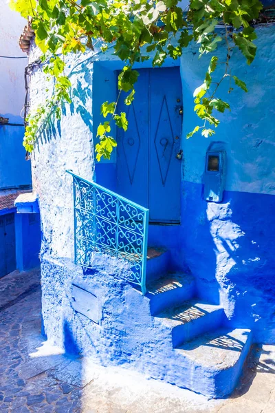 Blue Streets Chefchaouen Morocco — Stock Photo, Image