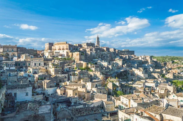 Los Sassi Matera Hermosa Ciudad Antigua Piedra Basilicata Sur Italia —  Fotos de Stock