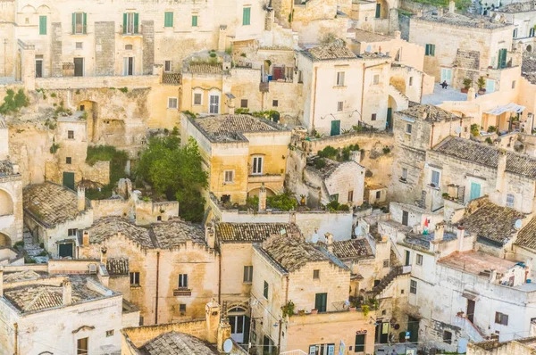 Los Sassi Matera Hermosa Ciudad Antigua Piedra Basilicata Sur Italia —  Fotos de Stock