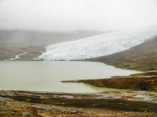 Svartisens Glaciär Norge — Stockfoto