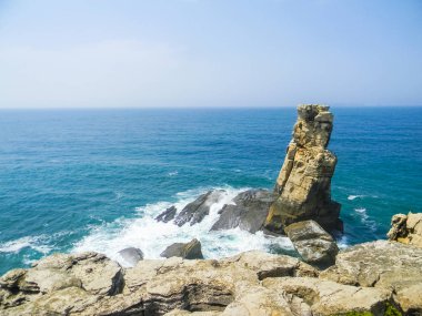 Manzara Cabo Carvoeiro Atlantik Okyanusu, Portekiz
