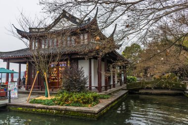 Çin Tapınak yakınındaki West Lake Hangzhou, Çin