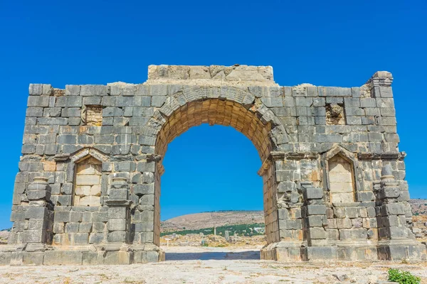 Great arch of Volubilis roman ruins, Morocco