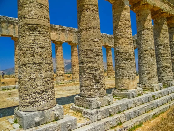 Ancient Greek Temple Segesta Sicily — Stock Photo, Image
