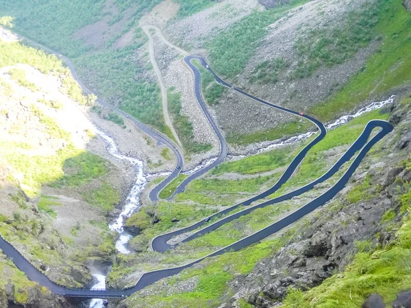 Estrada Trollstigen Nas Montanhas Noruega — Fotografia de Stock