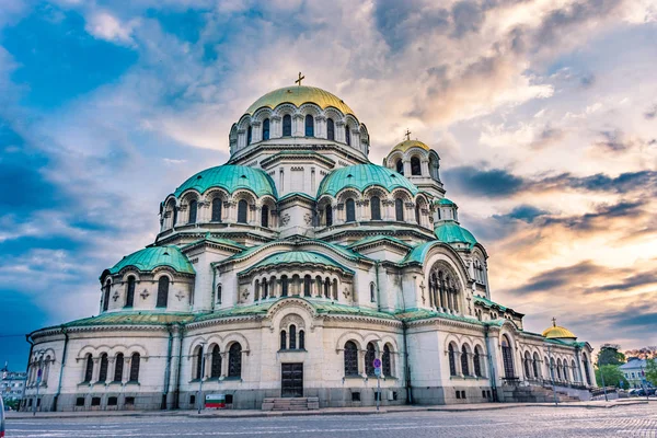 Catedral Ortodoxa Aleksander Nevsky Sofía Bulgaria —  Fotos de Stock