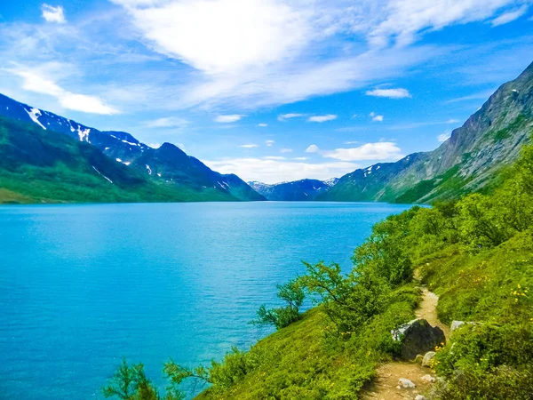Vackra Gjendesheim Sjön Jotunheimen Nationalpark Norge — Stockfoto