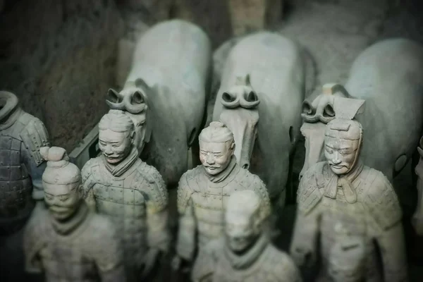 China Dezembro 2017 Exército Guerreiros Terracota — Fotografia de Stock