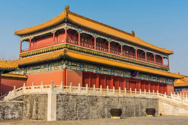 Traditionele Architectuur Verboden Stad Van Peking China — Stockfoto