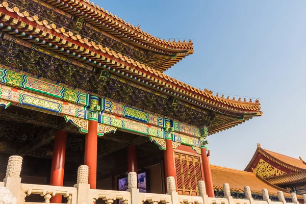 Piękny Chińskiej Świątyni Zakazanego Miasta Pekinie Chiny — Zdjęcie stockowe