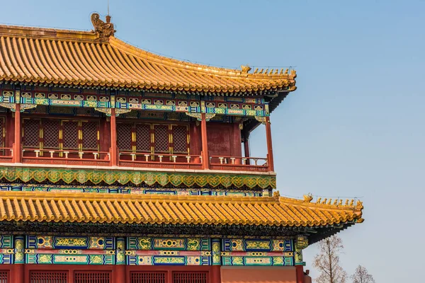 Prachtige Chinese Tempel Verboden Stad Van Peking China — Stockfoto