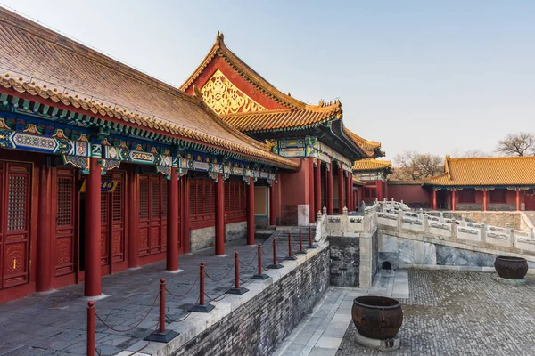 Prachtige Chinese Tempel Verboden Stad Van Peking China — Stockfoto