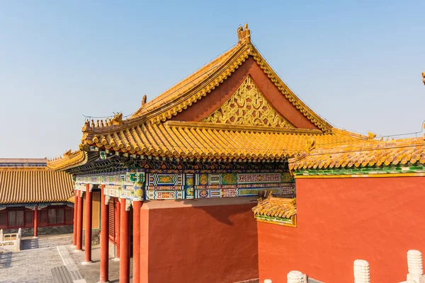 Prachtige Chinese Tempel Verboden Stad Van Peking China — Stockfoto