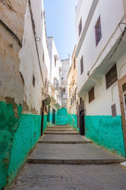 Kutsal şehir Moulay İdriss 'in sokakları, Fas