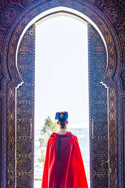 皇家摩洛哥卫队保卫哈桑陵墓 拉巴特 摩洛哥 — 图库照片