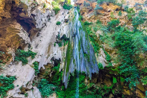 Großer Wasserfall Von Akchour Talassemtane Nationalpark Marokko — Stockfoto