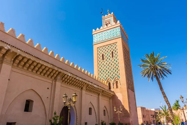 Minarete Mezquita Kasbah Marrakech Marruecos — Foto de Stock