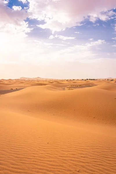 Beautiful Landscape Sahara Desert Erg Chebbi Merzouga Morocco — Stock Photo, Image