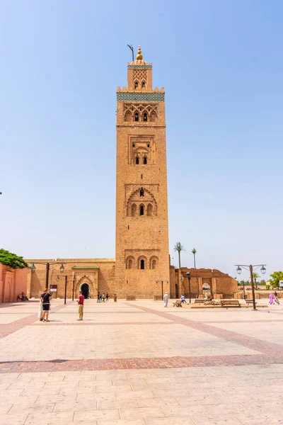 Marrakech Marruecos Agosto 2018 Mezquita Koutobia — Foto de Stock