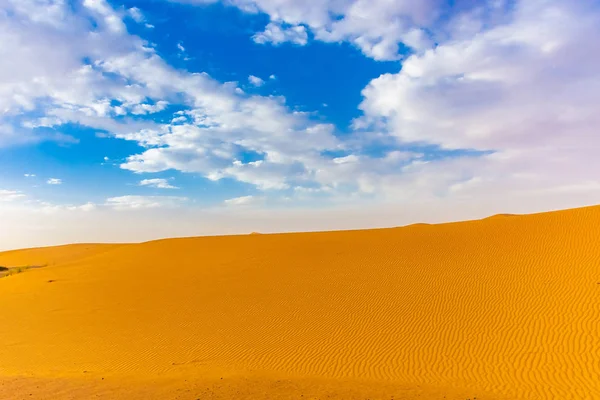 Vackert Landskap Sanddynerna Saharaöknen Merzouga Marocko — Stockfoto