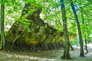 Gierloz, Polonya, 28 Ağustos 2018: Wolf's Lair, bunker 