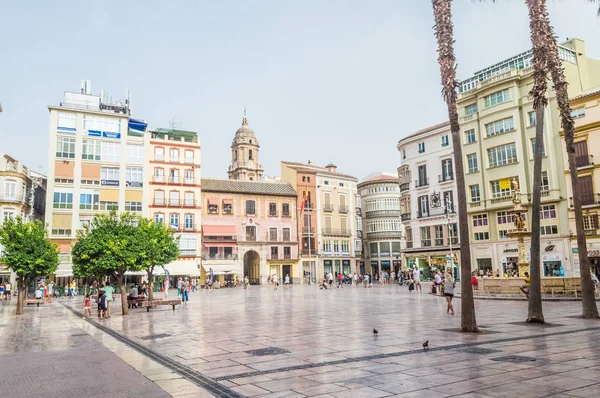 Stadtstraße Mit Traditioneller Architektur Und Touristen — Stockfoto